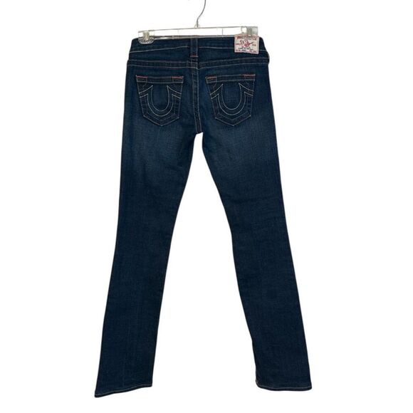 True Religion Jeans Sz. 26 Blue World Tour Johnny Jeans Straight Leg - Picture 3 of 9